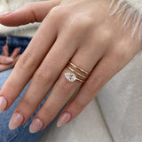 Elyndra Ring 1 ct TCW , Solid Gold 14k