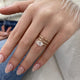 Elyndra Ring 1 ct TCW , Solid Gold 14k