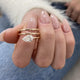 Elyndra Ring 1 ct TCW , Solid Gold 14k