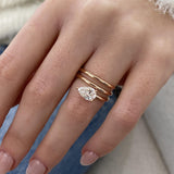 Elyndra Ring 1 ct TCW , Solid Gold 14k