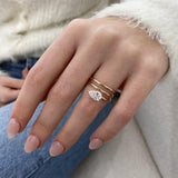 Elyndra Ring 1 ct TCW , Solid Gold 14k