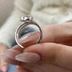 Nyla Diamond Engagement 1 Ring White Gold