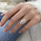 Zyra Engagement Ring 4.20 Carat White Gold