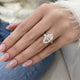Zyra Engagement Ring 4.20 Carat White Gold
