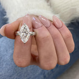 Zyra Engagement Ring 4.20 Carat White Gold