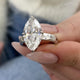 Zyra Engagement Ring 4.20 Carat White Gold