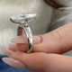 Zyra Engagement Ring 4.20 Carat White Gold