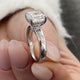 Velora Engagement Ring 3.15 Carat White Gold