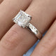 Velora Engagement Ring 3.15 Carat White Gold