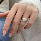 Velora Engagement Ring 3.15 Carat White Gold