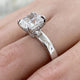 Eliselle Engagement Ring 4.15 Carat White Gold