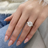 Eliselle Engagement Ring 4.15 Carat White Gold