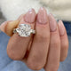 Eliselle Engagement Ring 4.15 Carat White Gold