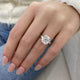 Solitaire with Pave Band
