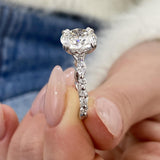 Iselda Engagement Ring 3 Carat White Gold