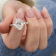 Luna Engagement Ring 3.50 Carat White Gold