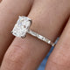 Valoura Engagement Ring 2.40 Carat White Gold