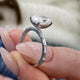 Valoura Engagement Ring 2.40 Carat White Gold