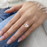 Marcele Engagement Ring 2.40 Carat Rose Gold