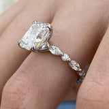 Athena Engagement Ring 3.50 Carat White Gold