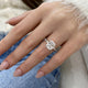 Athena Engagement Ring 3.50 Carat White Gold