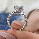 Athena Engagement Ring 3.50 Carat White Gold