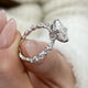 Athena Engagement Ring 3.50 Carat White Gold