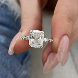 Athena Engagement Ring 3.50 Carat White Gold