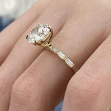 Nuvia Engagement Ring 2.90 Carat Yellow Gold