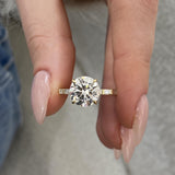Nuvia Engagement Ring 2.90 Carat Yellow Gold