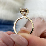 Nuvia Engagement Ring 2.90 Carat Yellow Gold