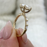 Nuvia Engagement Ring 2.90 Carat Yellow Gold