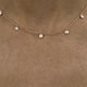 Diamond Chain Necklace 0.9 ct Rose Gold