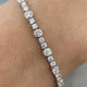 Diamond Tennis Bracelet 4.5 ct White Gold