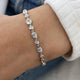 Diamond Tennis Bracelet 3.4 ct White Gold