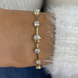 Diamond Tennis Bracelet 3 ct Yellow Gold