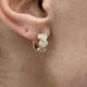 Diamond Huggie Earrings 0.4 ct Yellow Gold
