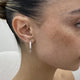 Diamond Hoop Earrings 1.3 ct White Gold