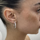 Diamond Hoop Earrings 1.3 ct White Gold