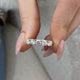 Diamond 5 Stone Fashion Ring 1 ct TCW, White Gold 14K