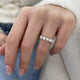 Diamond 5 Stone Fashion Ring 1 ct TCW, White Gold 14K