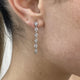 Diamond Drop Earrings 1.3 ct White Gold