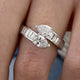 Diamond Wrap Ring 1.7 ct White Gold