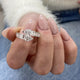 Diamond Wrap Fashion Ring 1.75 ct TCW, White Gold 14K