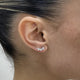 Diamond Climber Earrings 0.3 ct White Gold