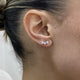 Diamond Climber Earrings 0.3 ct White Gold