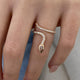 Diamond Wrap Ring 0.52 Carat Rose Gold 14K
