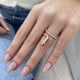 Diamond Wrap Ring 0.52 Carat Rose Gold 14K