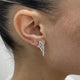 Diamond Dangle Earrings 0.9 ct White Gold