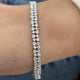 Diamond Tennis Bracelet 3.6 ct White Gold